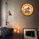 Busted Knuckle Garage Round Retro Metal Plate Tin Sign for Bar Club Cafe Newly