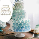 3X Hexagon Fondant Ausstecher Kuchen Biskuitform Dekor Backen Gadget CC J1P5