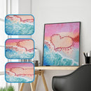 5D DIY Full Drill Square Diamond Painting Love Beach Cross Stitch Embroider