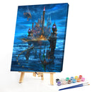 Sky Castle Oil Paint By Numbers Kits DIY Handpainted on Canvas Wall Art