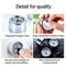 2xPush In Tea Towel Holder Grip Hook CHROME Self-Adhesive Kitchen Cloth Cl hot.