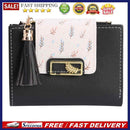 Tassels Women Short Wallet PU Leather Clutch Card Bag Female Folding Coin Pur