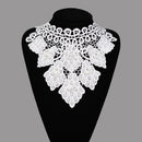 Collar Neckline Accessories Lace Fabric Embroidered Lace Applique Embroidery