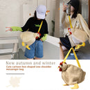 Cartoon Chicken Shaped Shoulder Handbag Large Capacity Street Kids Crossbody Bag
