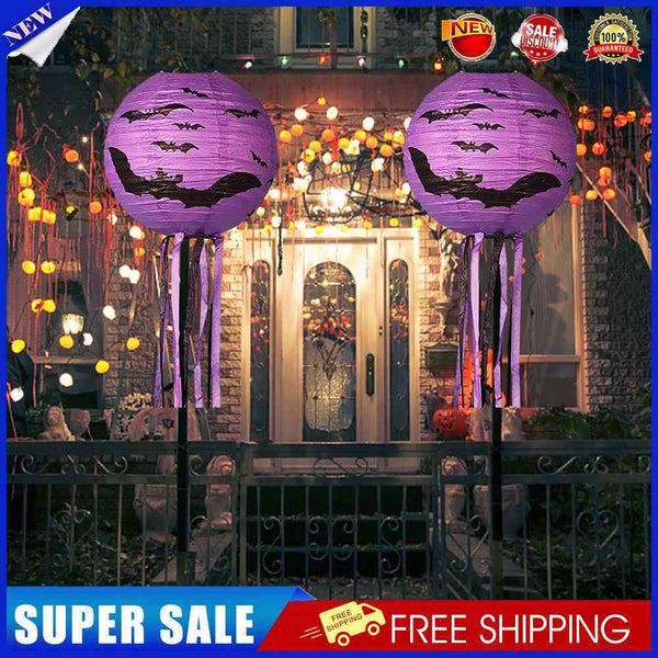 #A Halloween Decor Folding Paper Lanterns with Whiskers for Ghost Festival Sup