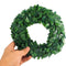 Silk Wreath Green Leaf Iron Wire Artificial Vine Wedding Gift Decor TOP DIY P5G9