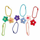 Purse Pendant Cute Color Flower Pendant Key Ring Decorations Plastics Keychain