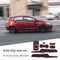 8pcs Automotive Indoor Anti-Brief Gate Slot Mat Set Car Cup Cushion Replacement