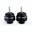 2Pcs Black Strap Locks Straplock Flat Head Safety for Electric Guitar Bass