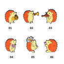 Lapel Pin Hedgehog Bag Badge DIY Decoration Enamel Pin Cartoon Brooch