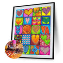 5D DIY Full Drill Diamond Painting Heart Embroidery Cross Stitch Kit Needlework