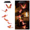 LED Solar Wind Chime Butterfly Light Color Changing IP65 Hanging Lamp (A) Newly