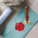 Fire Paint Seal Set Sealing Wax Stamp DIY Stamps Cards Craft with Ribbons