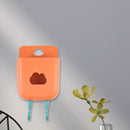 Phone Wall Mounted Holder Detachable Hook Plug Charging Organizer (Orange) Newly