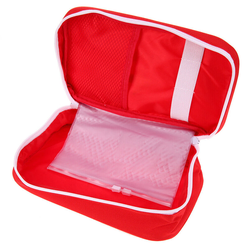 Travel Portable First Aid Emergency Medical Large Survival Bag Wrap(Red) Newly