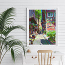 40x50cm Oil Paint By Numbers Summer City Frameless Picture Craft Kit Home Decor