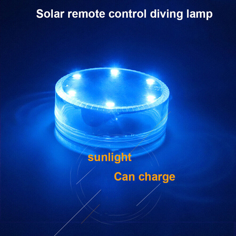 LED Solar Floating Light Swimming Pool Underwater Colorful Night Lamp (B)