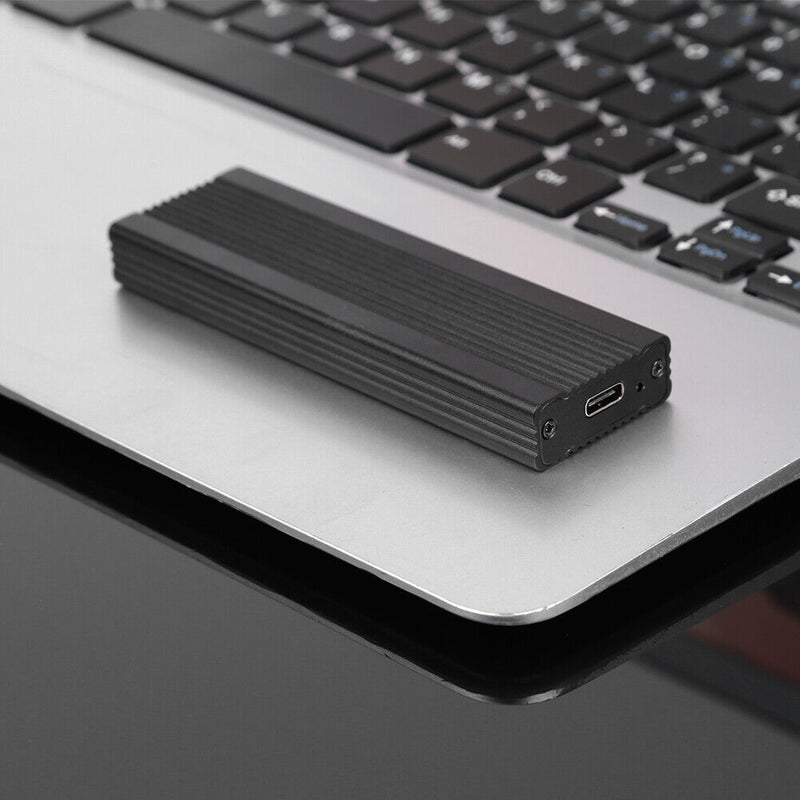 M2 SSD Disk Enclosure Hard Drive Box (Dual Protocol-10Gbps C-A+C-C Black)