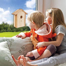 Window Birdhouse with Strong Suction Cups and Outdoor Lanyard See-through`