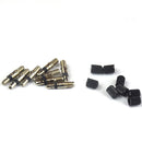EP2 German Valve Cores with Caps for Bike Bicycle Inner Tube Parts Pack of