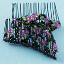 Accessories Stretchy Double Hair Comb Magic Beads Hair Combs Clips Elasticity