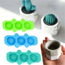 3 In 1 Silicone Mold Succulent Plant Flower Pot originality Candle Holder Mould