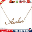 Fashion Women Letter Ambel Pendant Charm Clavicle Chain Necklace Jewelry