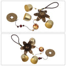 40cm Soft Bagua Feng Shui Garden Outdoor 3 Bells Hanging Decorationr Wind Chimes