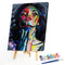 DIY Digital Picture Kit Fashion Girl Frameless Oil Painting By Number Artwork