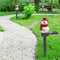 Christmas Solar Snowman Ground Lamp Garden Lawn Light Outdoor Lighting (B) Newly