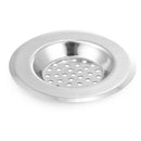 Stainless Steel Basin Strainer Kitchen Sink Filter Bathroom Hair Trap(L)