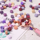 200pcs Retro Fire Paint Sealing Wax Tablet Pill Stamp Envelope (Purple)