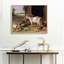 Goat Rooster Oil Paint By Numbers Kit DIY Acrylic Painting on Canvas (B1475)