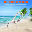 Zinc Alloy Carabiner D-Ring Key Chain Camping Keyring Hook Outdoor Travel Kit