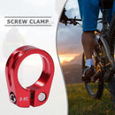 1pc MTB Cycling Seat Tube Clip Bike Release Seatpost Clamp (28.6mm Red)