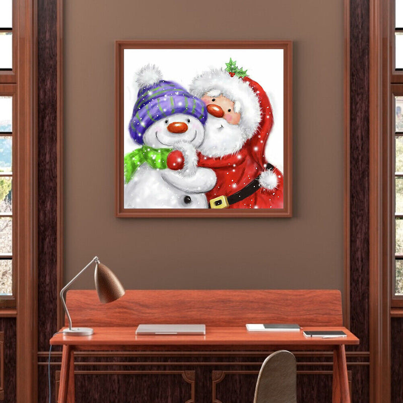 5D DIY Diamond Painting Snowman Full Drill Rhinestone Mosaic Art Picture Kit