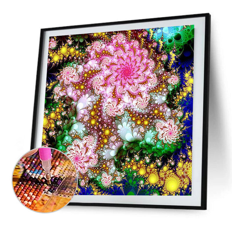 5D DIY Full Drill Diamond Painting Flowers Embroidery Mosaic Kit Home Wall Decor