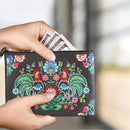 DIY Rooster Special Shaped Diamond Painting Women Wristlet Wallet Zipper Clutch