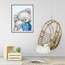 5D DIY Cartoon Bear Present Part Special Drill Diamond Painting (YXC064)