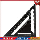12inch Triangle Ruler for Woodworking Square Layout Gauge Measuring Tool