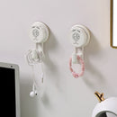 Vacuum Suction Cup Wall Hanging Hook Door Hangers Holder Rack (White) Newly