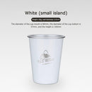 Stainless Steel Camping Cup Outdoor Travel Coffee Beer Drinks Mugs (White)