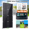 #A Dual USB Car Battery Charger 100W Solar Panel Kits with 30A/60A/100A Controll