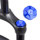 Dustproof MTB Front Fork Cap Bicycle Air Gas Valve Protective Cover (Blue) Newly