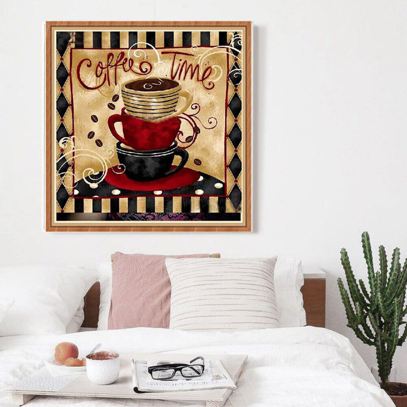 1989candy Diamond Embroidery Painting DIY Retro Coffee Full Drill Cross Stitch K