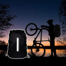 Waterproof Backpack Rain Cover Antislip Cross Buckle Strap (Black S) Newly