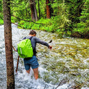 Waterproof Backpack Rain Cover Antislip Cross Buckle Strap (Green M)