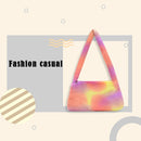 Animal Underarm Bag Women Mini Plush Shoulder Handbags Purse (15 Tie Dye)