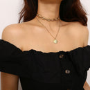 Women Bohemian Beach Jewelry Cowry Seashell Pendant Multilayer Shell Necklace