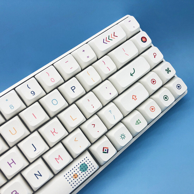 127-Key Sublimation XDA Neon Mechanical Keyboard Keycap Set for MX Switch